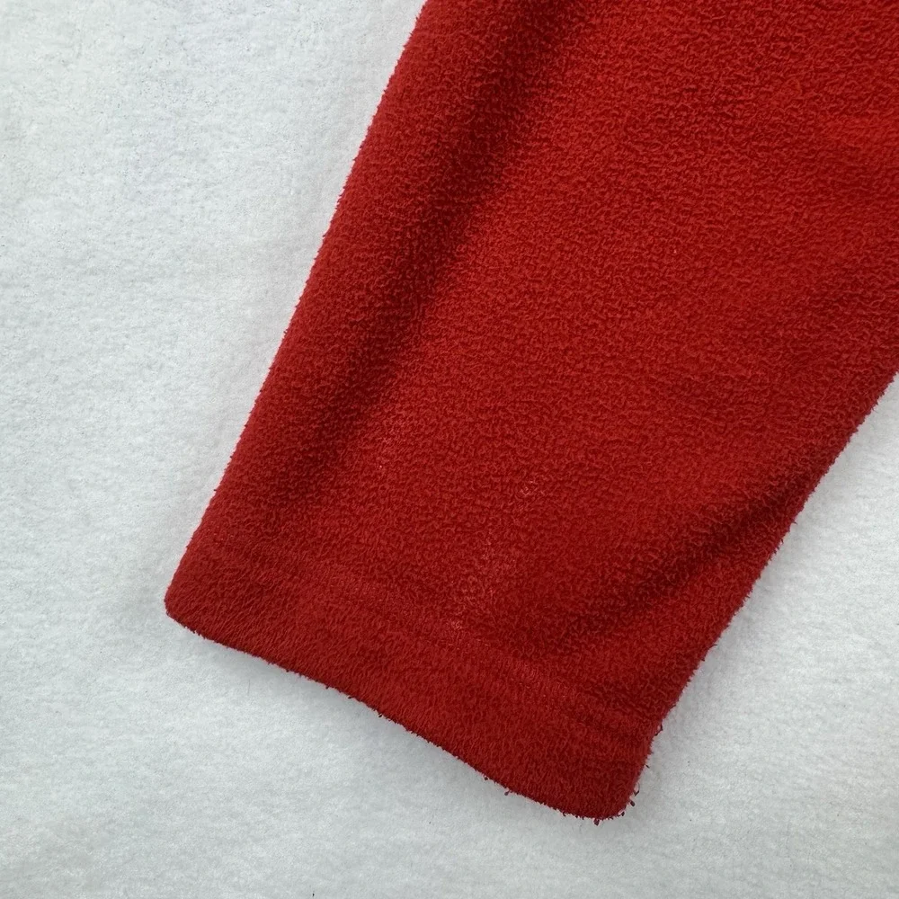 The North‎ Face 1/4 Zip Fleece Pullover Sweater Red Mens Medium M